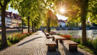 Nürtingen schafft autofreie Oase am Neckar: Vom Stadtbalkon zum beliebten Treffpunkt